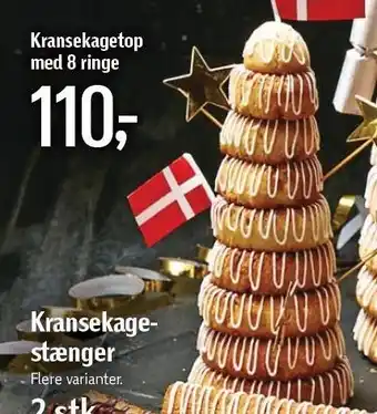 Føtex Kransekagetop m. 8 ringe tilbud