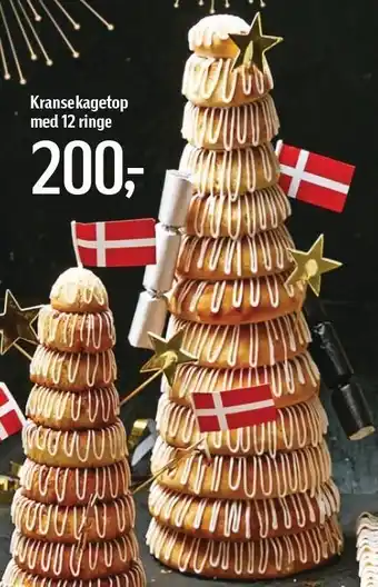 Føtex Kransekagetop m. 12 ringe tilbud