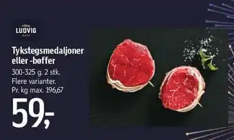 Tykstegsmedaljoner eller tykstegsbøffer
