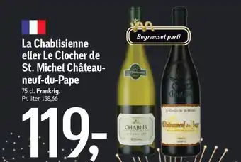 La chablisienne el. le clocher de st. michel chateau-neuf-du-pape