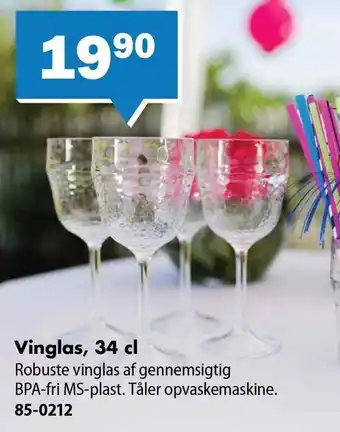 Vinglas, 34 cl.