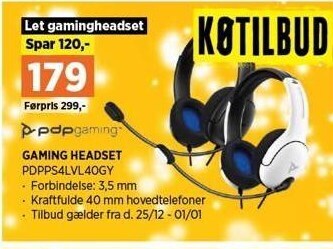 Power Gaming headset tilbud