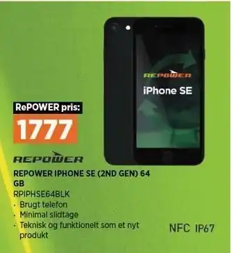 Power Repower iphone se tilbud