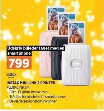 Power Instax mini lin 2 printer tilbud