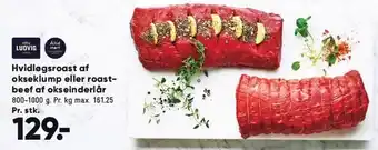 Bilka Hvidløgsroast af okseklump el. roastbeef af okseinderlår tilbud