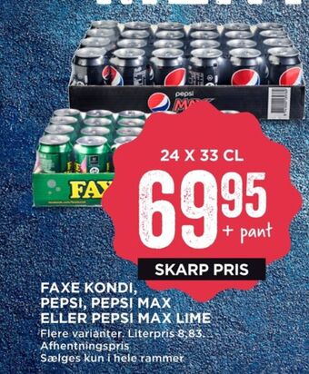 MENY Faxe kondi sportssodavand tilbud