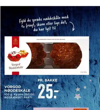 MENY Vorgod vaffelskåle tilbud