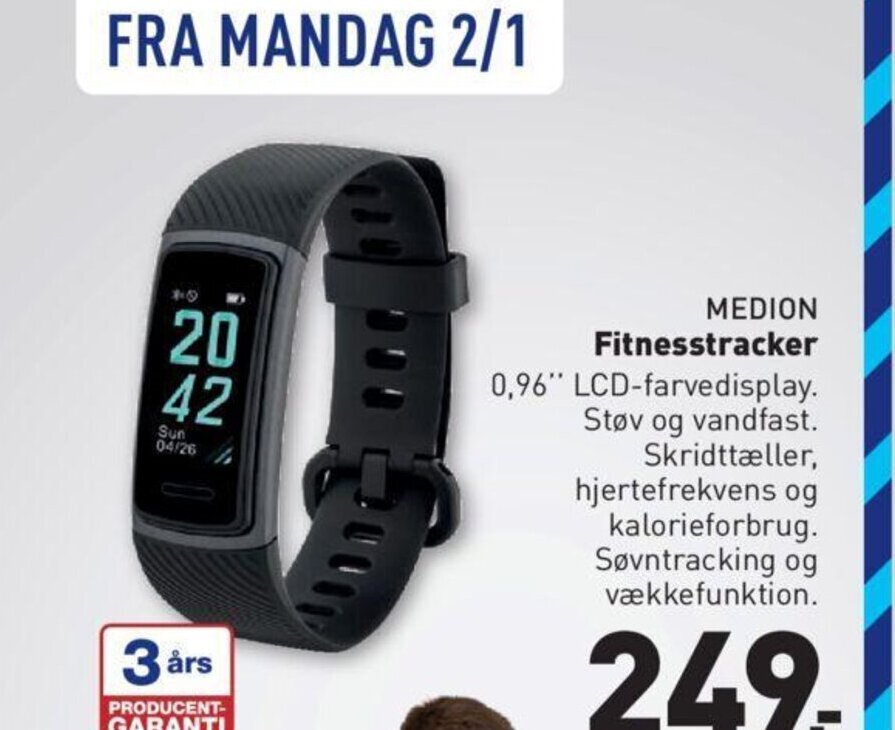 Fitnesstracker tilbud hos ALDI