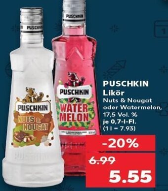 Kaufland Puschkin Likör tilbud