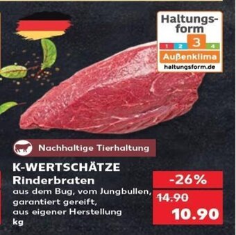 Kaufland K-Wertschätze Rinderbraten tilbud