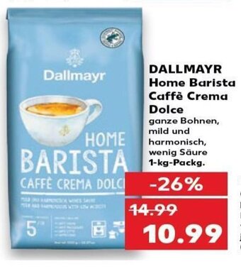 Kaufland Dallmayr Home Barista Caffè Crema Dolce tilbud