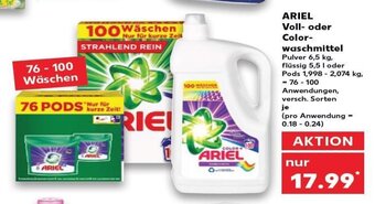 Kaufland DE Ariel Voll-Oder Colorwaschmittel tilbud