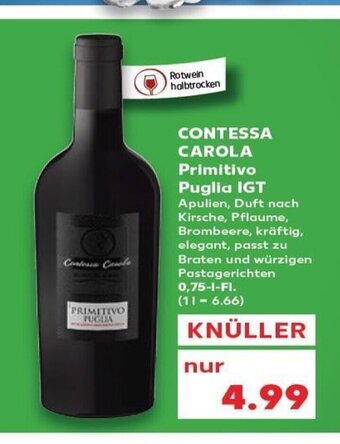 Kaufland DE Contessa carola Primitivo Puglia IGT tilbud