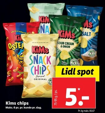 Lidl Kims Chips tilbud