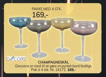 Daells Bolighus Champagneskål tilbud
