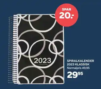 Bog & idé Spiralkalender 2023 klassisk tilbud