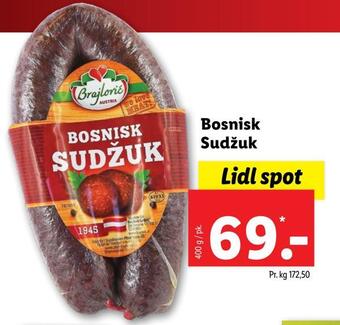 Lidl Bosnisk sudžuk tilbud