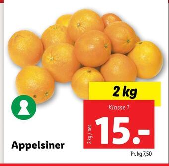 Lidl Appelsiner tilbud