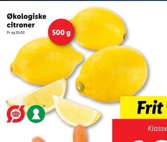 Lidl Økologiske citroner tilbud