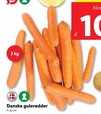 Lidl Danske gulerødder tilbud