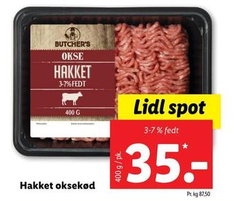 Lidl Hakket oksekød tilbud