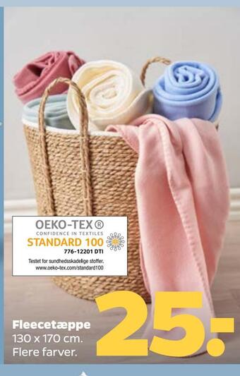 Netto Fleecetæppe tilbud