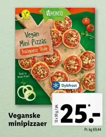 Lidl Veganske minipizzaer tilbud