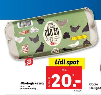 Lidl Økologiske æg tilbud