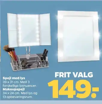 Netto Spejl med lys tilbud