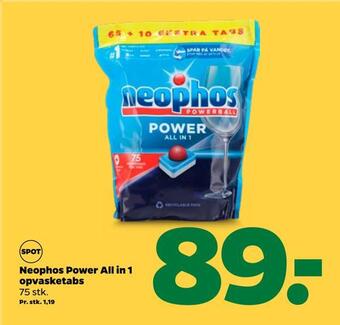 Netto Neophos power all in 1 opvasketabs tilbud