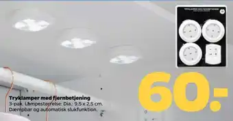 Tryklamper med fjernbetjening