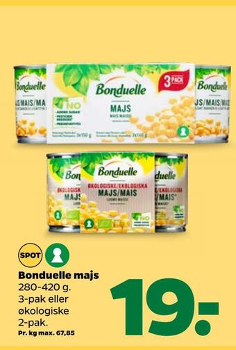 Netto Bonduelle majs tilbud