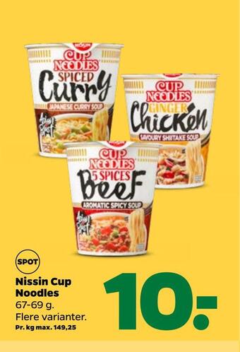 Netto Nissin cup noodles tilbud
