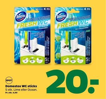 Netto Domestos wc sticks tilbud