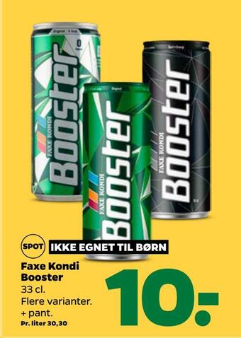 Netto Faxe kondi booster tilbud