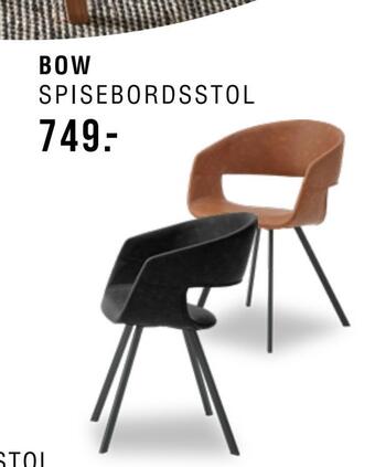 Bow spisebordsstol