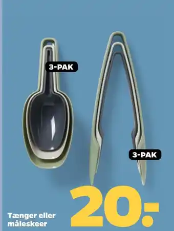 Tænger eller måleskeer