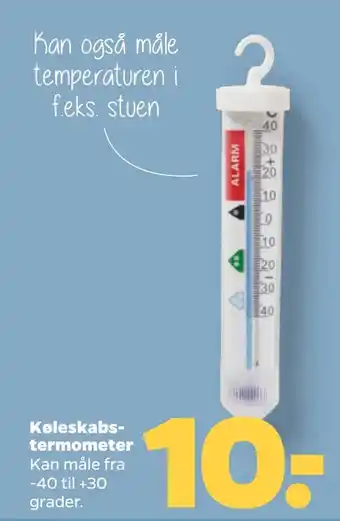 Netto Køleskabs termometer tilbud
