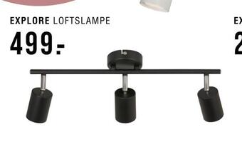 Explore loftslampe