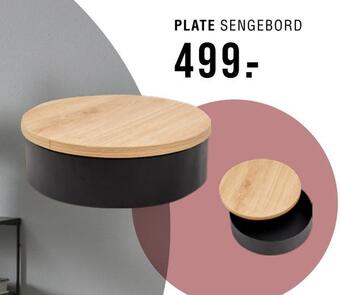 Ilva Plate sengebord tilbud