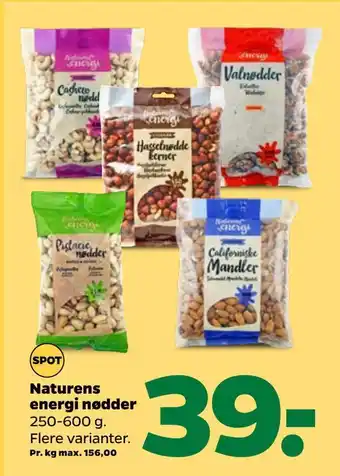 Netto Naturens energi nødder tilbud