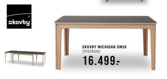 Ilva Skovby michigan sm26 spisebord tilbud