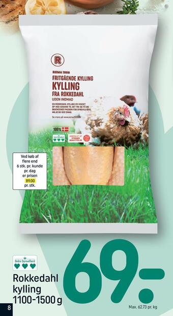 REMA 1000 Rokkedahl kylling tilbud