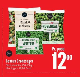 Min Købmand Gestus grøntsager tilbud