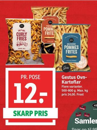 SPAR Gestus ovnkartofler tilbud