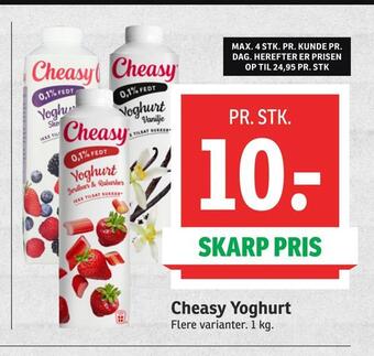 SPAR Cheasy yoghurt tilbud