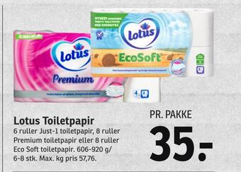 SPAR Lotus toiletpapir tilbud