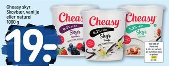 REMA 1000 Cheasy skyr skovbær, vanilje eller naturel tilbud