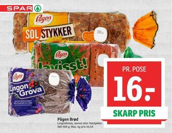 SPAR Pågen brød tilbud