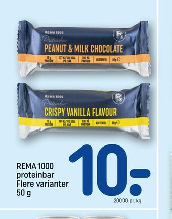 REMA 1000 Rema 1000 proteinbar tilbud
